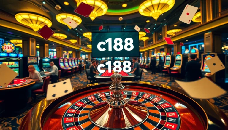 Experience thrilling gameplay at an exciting casino with c168 roulette wheel and vibrant slot machines.