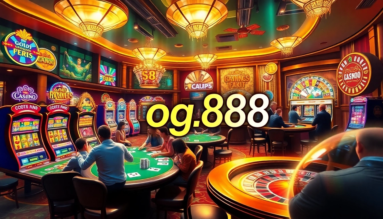 Experience the excitement of pg88 casino gaming with vibrant tables and engaging players immersed in action.