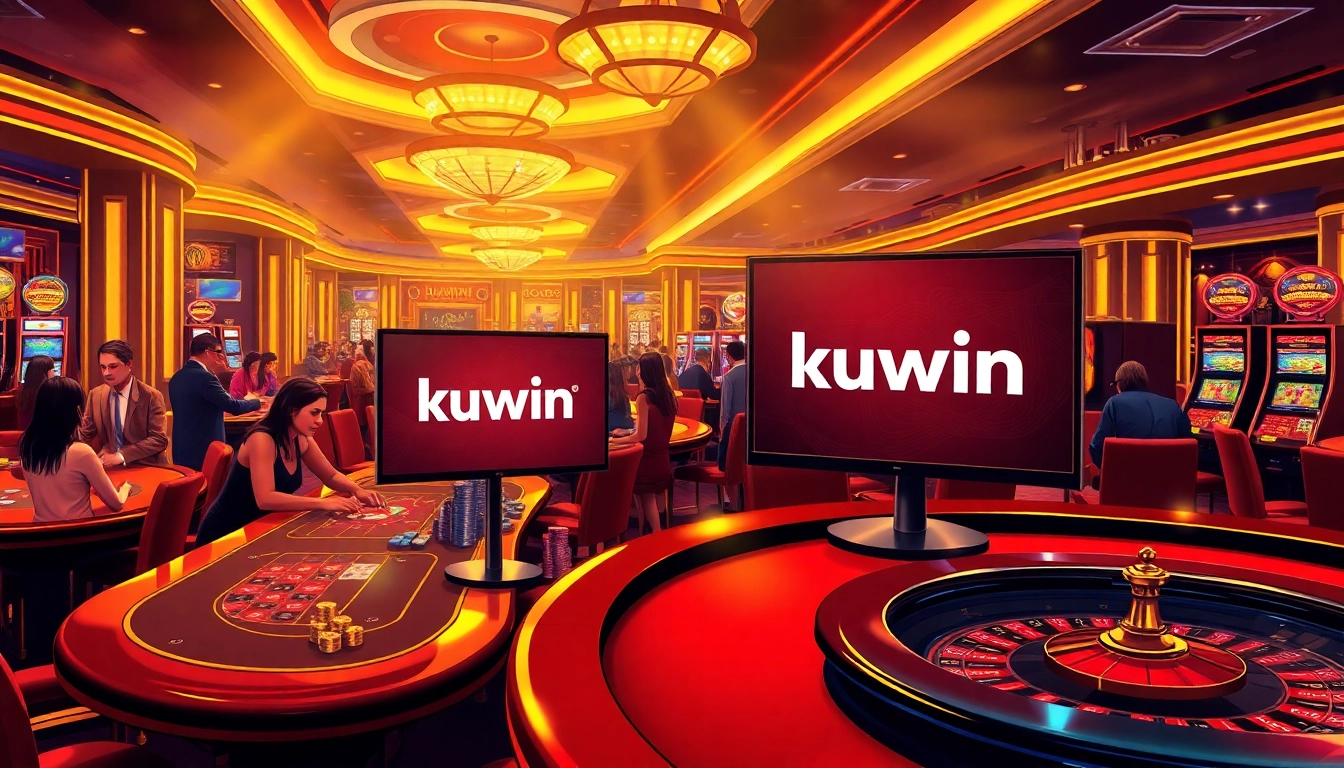 kuwin offers a thrilling casino atmosphere with dynamic poker tables, immersive gameplay, and vibrant gaming lights.