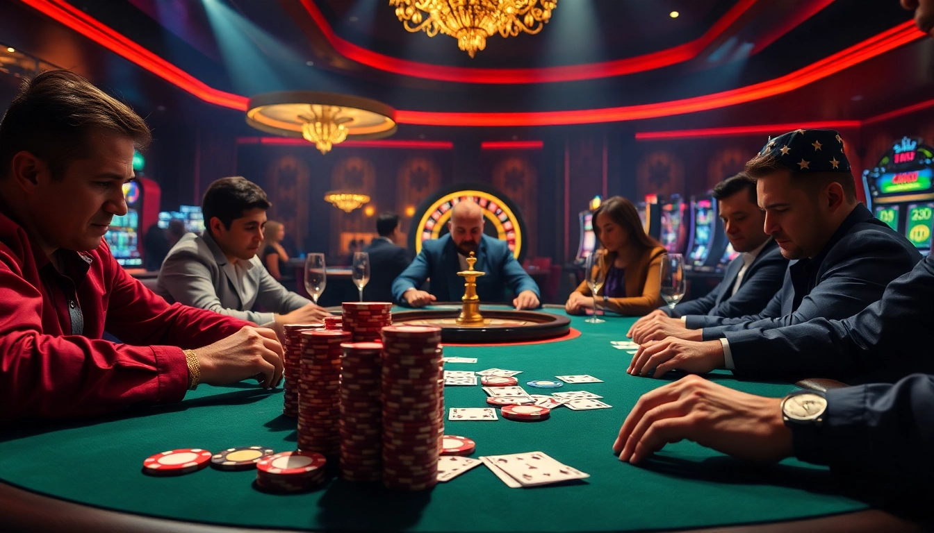 SHBET offers a thrilling poker experience with focused players and vibrant casino ambiance.